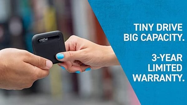 1TB Crucial External Portable SSD X6 - Image 4
