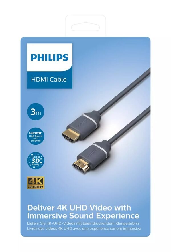 3 Meter 4K Pure Copper HDMI Cable Philips SWV5630G/00 - Image 2