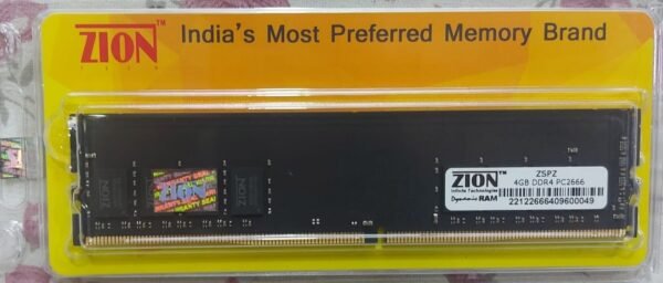 Zion 4GB DDR4 2666 Desktop RAM | Extra Sale