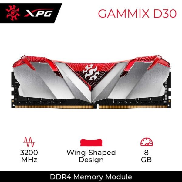 Adata 8Gb Ddr4 Desktop Ram Gammix 3200MHz - Image 2