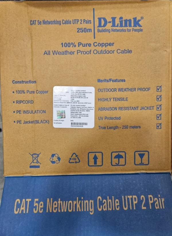 D-Link CAT5e 2 Pair 250M Telephone Intercom | Extra Sale - Image 3