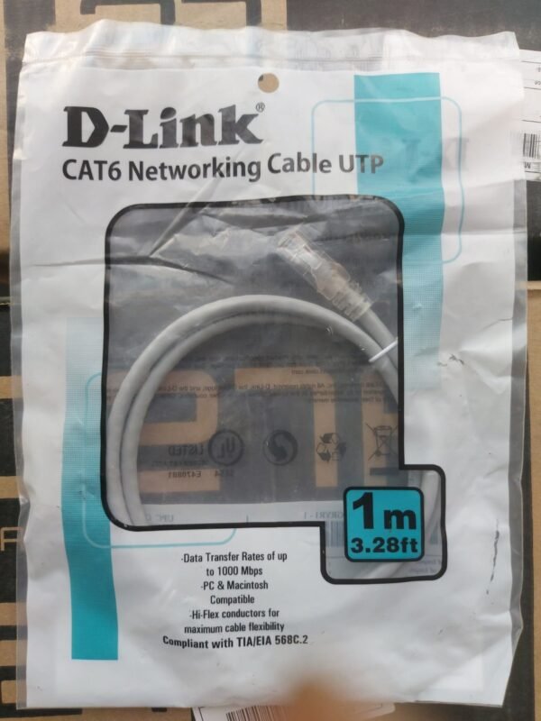 D-Link CAT6 1M Patch Cord UTP Gray | Extra Sale