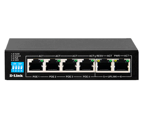 D-Link DES-F1006P-E 6 Port 10/100 POE Switch | Extra Sale