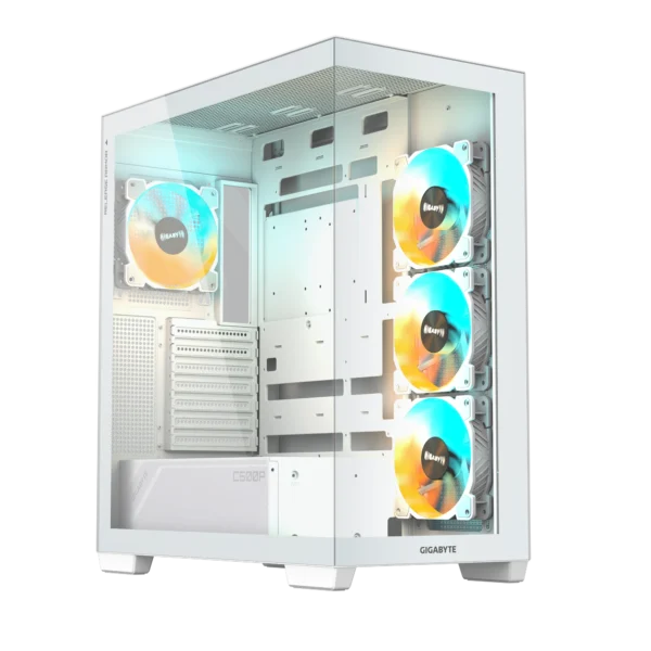 Gigabyte C500 Panoramic Stealth ICE Glass Cabinet ARGB White | Extra Sale