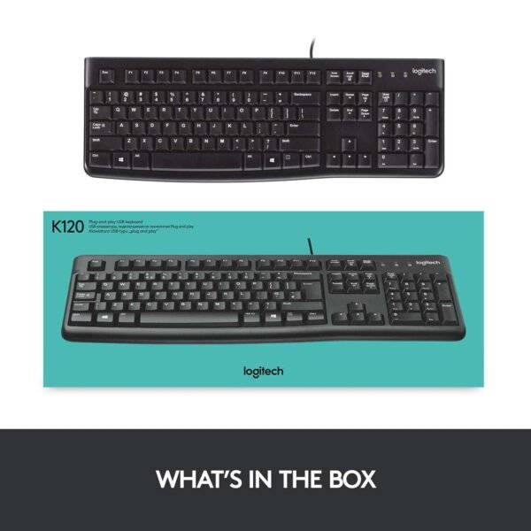 Logitech Keyboard K120 Wired | 3Y Warranty - Image 8