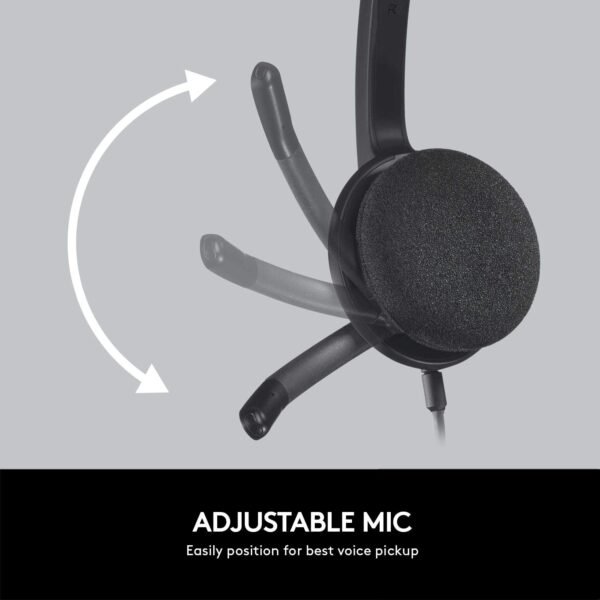 Logitech Wired USB Stereo Headset H-340 - Image 3