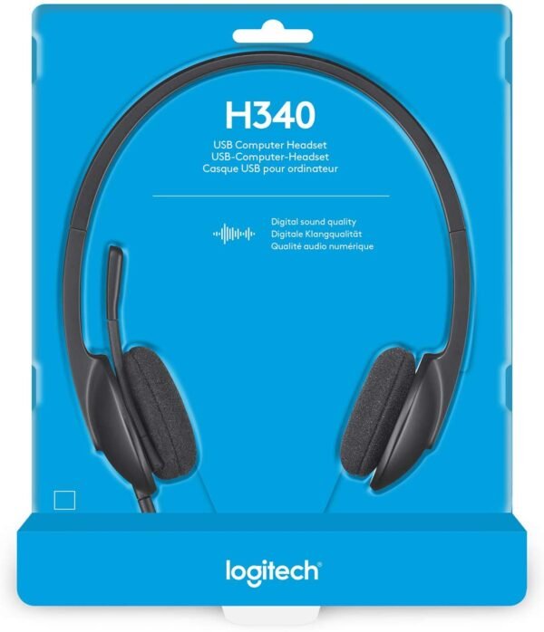 Logitech Wired USB Stereo Headset H-340 - Image 6
