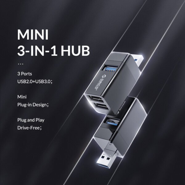3 In 1 Mini Usb3.0 Hub Orico - Image 6