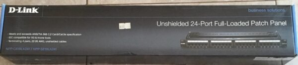 D-Link 24 port Patch Panel Loaded CAT6 UTP | Extra Sale
