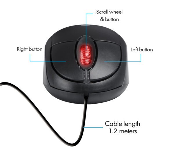 Zebronics Wired USB Optical Mouse Zeb-Rise - Image 2